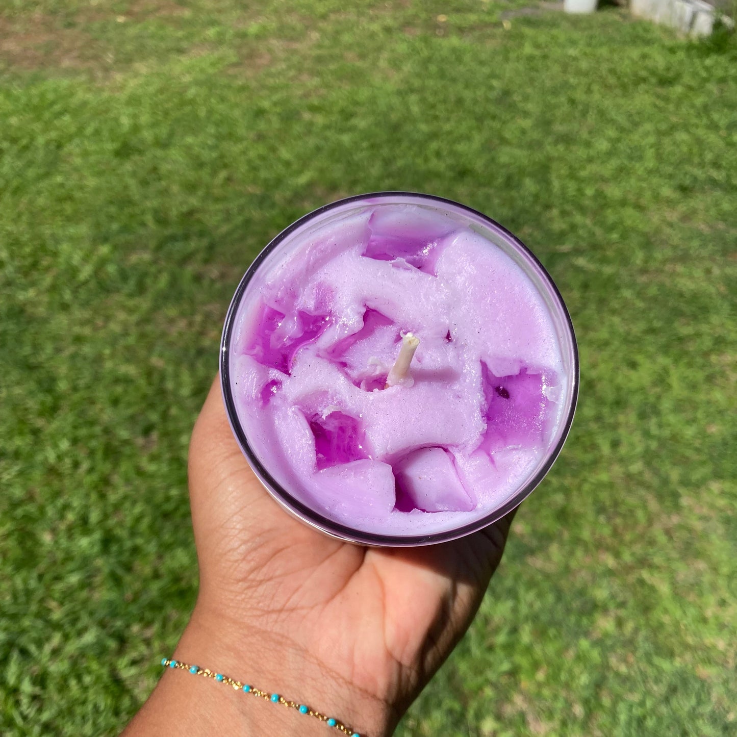 Bougie Ice Latte Bonbon Violette